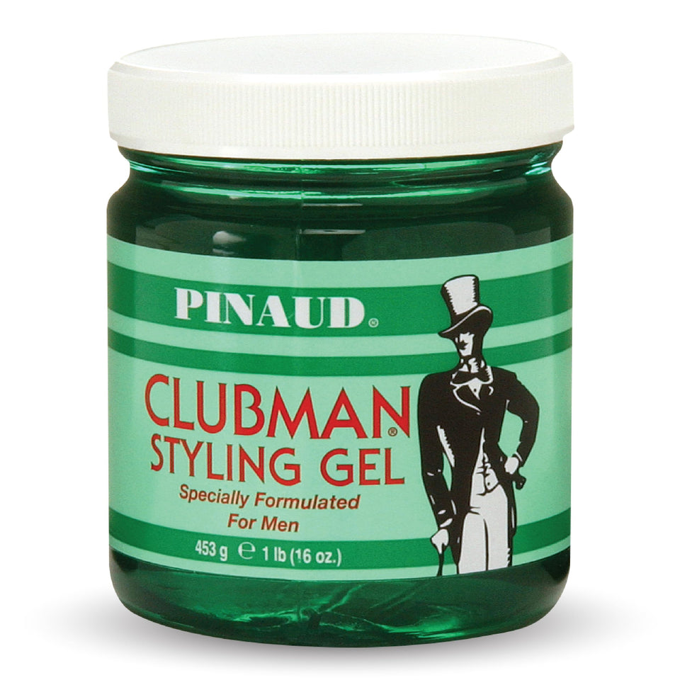 Clubman Pinaud front jar showing product and branding for easy selection