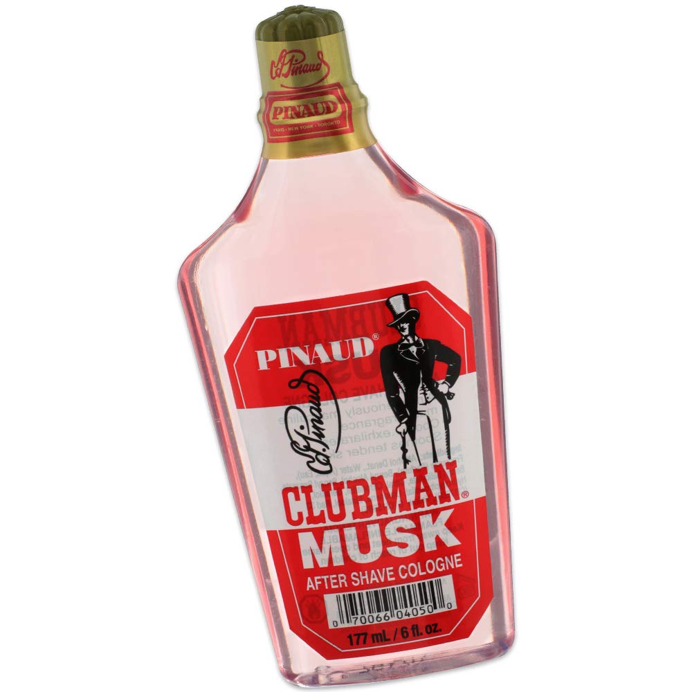 Clubman Pinaud front bottle showing classic design and refreshing benefit