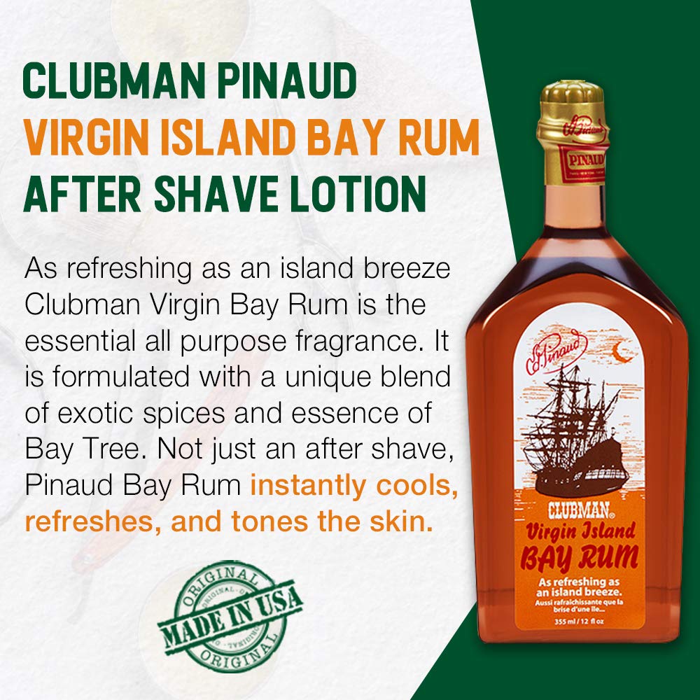 Clubman splash pouring into palm illustrating cooling, post-shave refresh