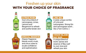 Clubman 6 fl oz next to everyday items illustrating size and long-lasting value benefit