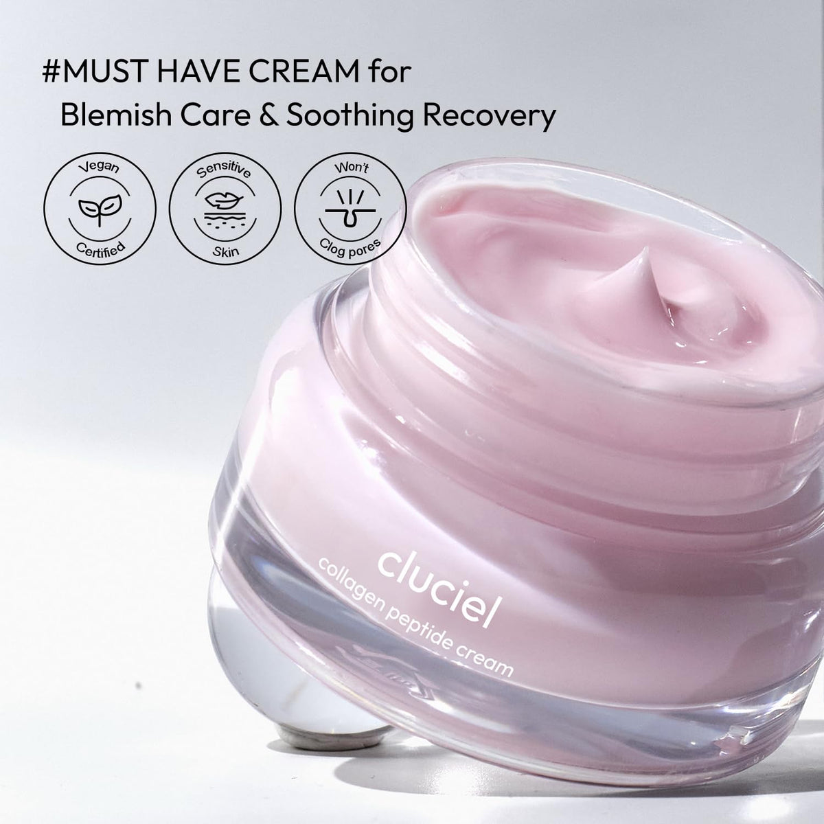 cluciel cream beside sunscreen in morning routine for layering benefit