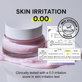 cluciel moisturizer applied on cheek showing natural dewy glow