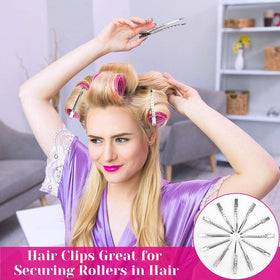 Cludoo rollers shaping short bangs for controlled styling and lift