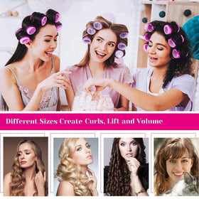 Cludoo size comparison of 44mm and 63mm rollers for versatile curls