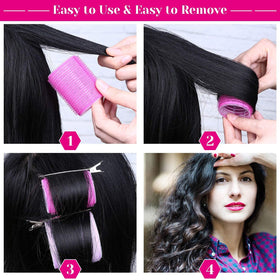 Cludoo compact rollers and clips packed for travel and easy storage