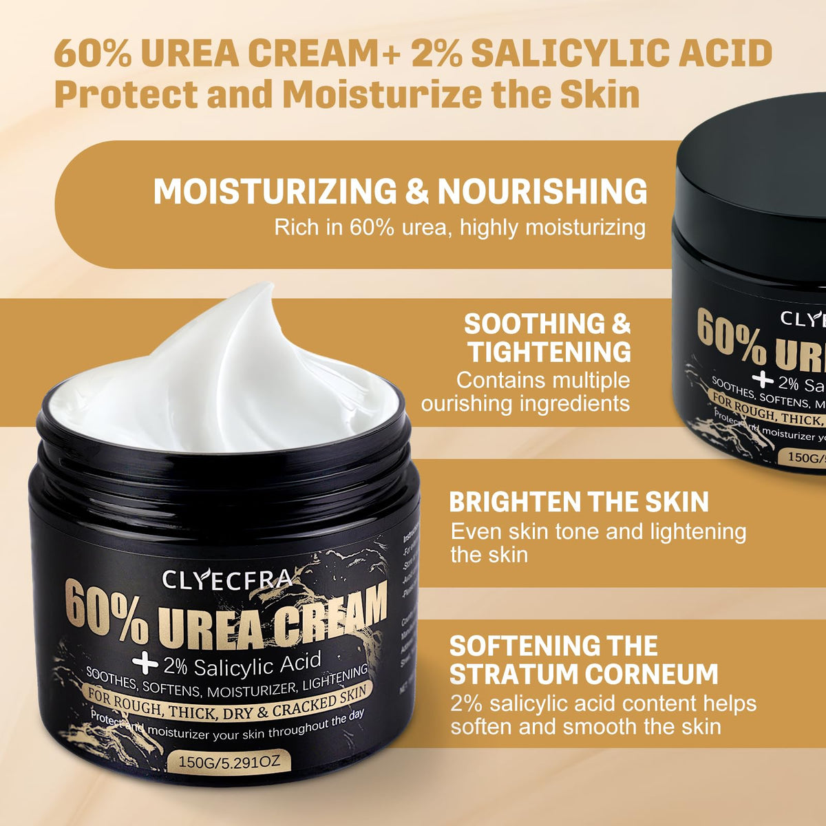 Clyecfra being applied to a heel, demonstrating callus softening and moisture