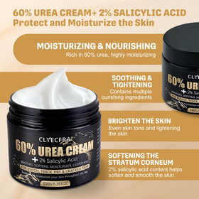 Clyecfra being applied to a heel, demonstrating callus softening and moisture