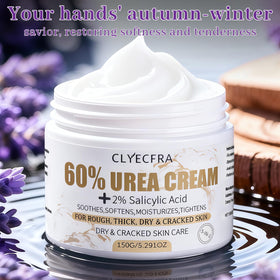 Clyecfra clinical style before and after feet images showing improved skin texture