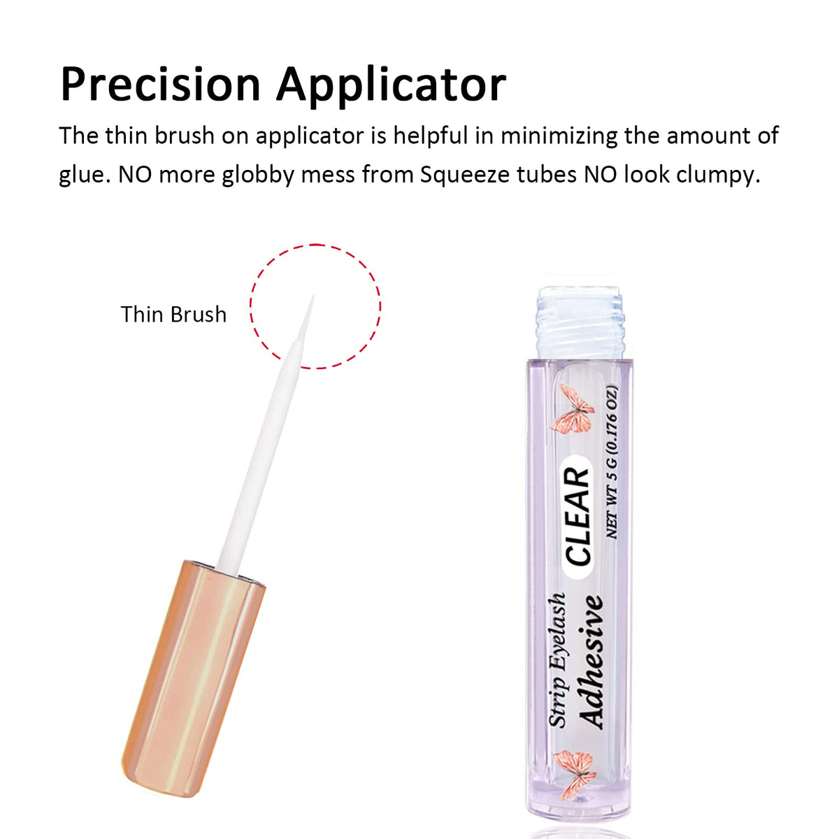CMNRO being applied to a strip lash for secure, long-lasting hold