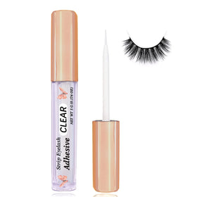CMNRO front packaging showing clear waterproof lash glue and benefits