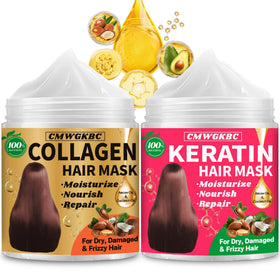 CMWGKBC front packaging showing both collagen and keratin masks for visible repair benefits