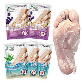 CMWGKBC front packaging view showing five foot peel masks and benefits