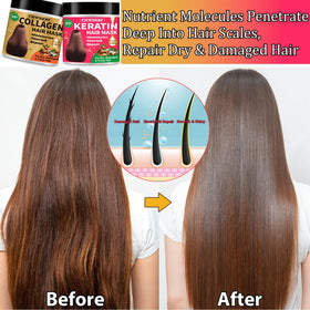 CMWGKBC keratin mask rich consistency close-up providing smoothing benefits
