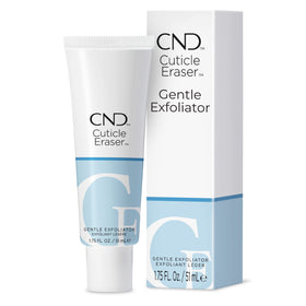 CND cuticle eraser front packaging showing compact 0.5 fl oz bottle and label hydration benefit