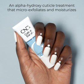 CND cuticle eraser paired with cuticle oil showing layered aftercare for smooth nails