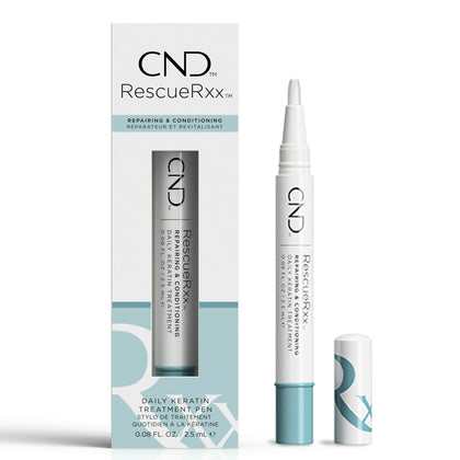 CND RescueRXx front view of pen showing branding and compact design for portability