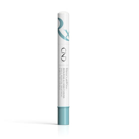 CND RescueRXx pen held in hand to show 0.08 fl oz scale and travel convenience