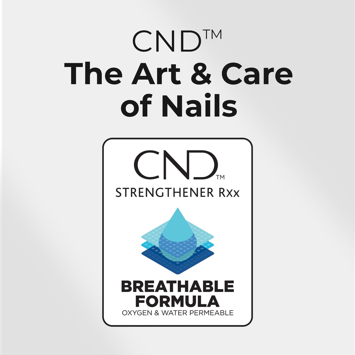 CND Strengthener RXx 0.5 fl oz next to coin showing true compact travel-friendly size