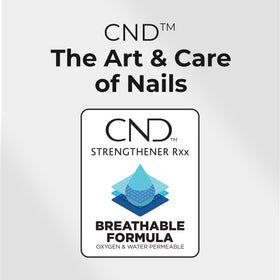 CND Strengthener RXx 0.5 fl oz next to coin showing true compact travel-friendly size