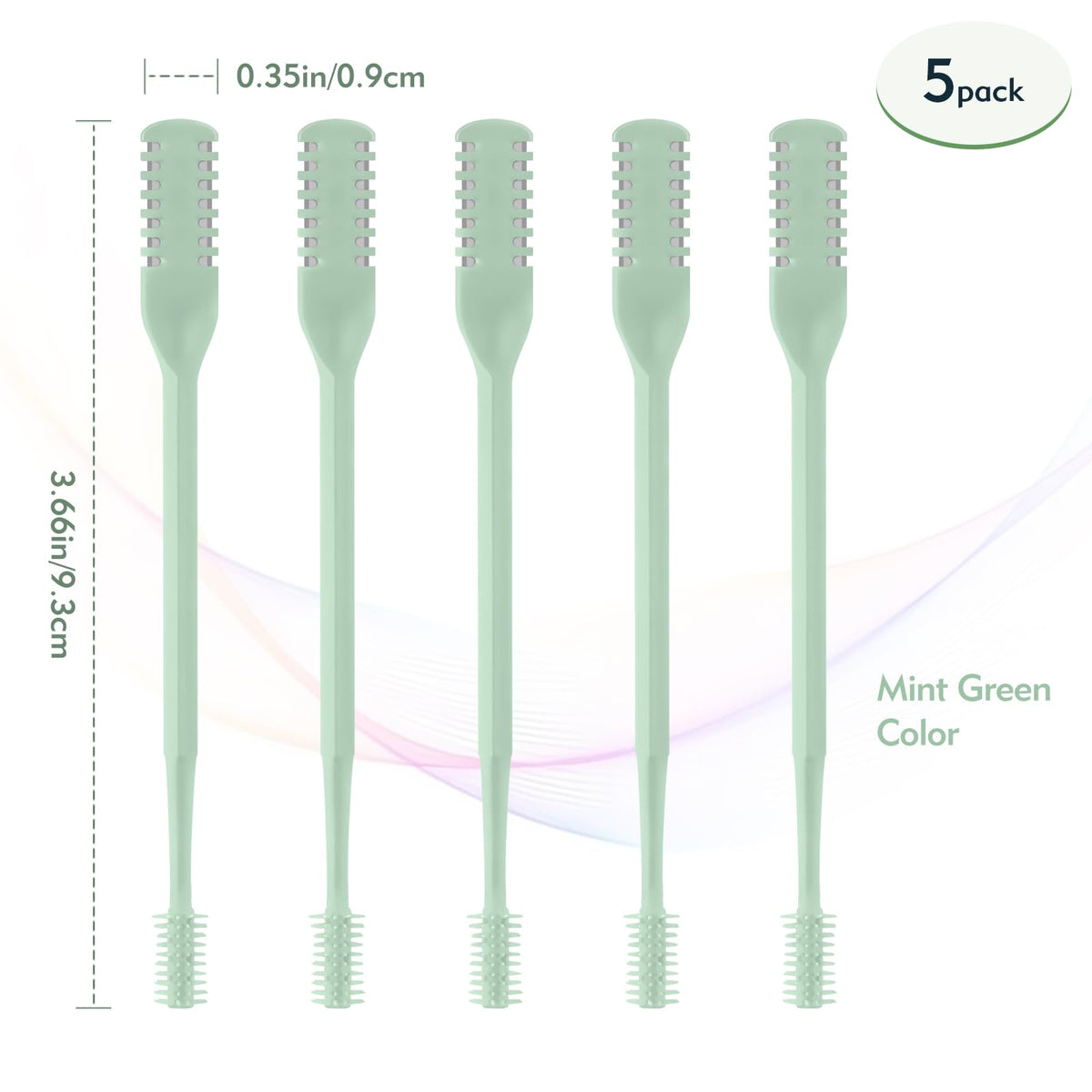 CNDNO close-up stainless steel double-sided blade highlighting safe rounded edges and precise trimming