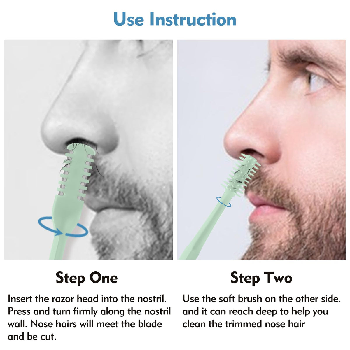 CNDNO in use by man demonstrating safe grooming and quick results