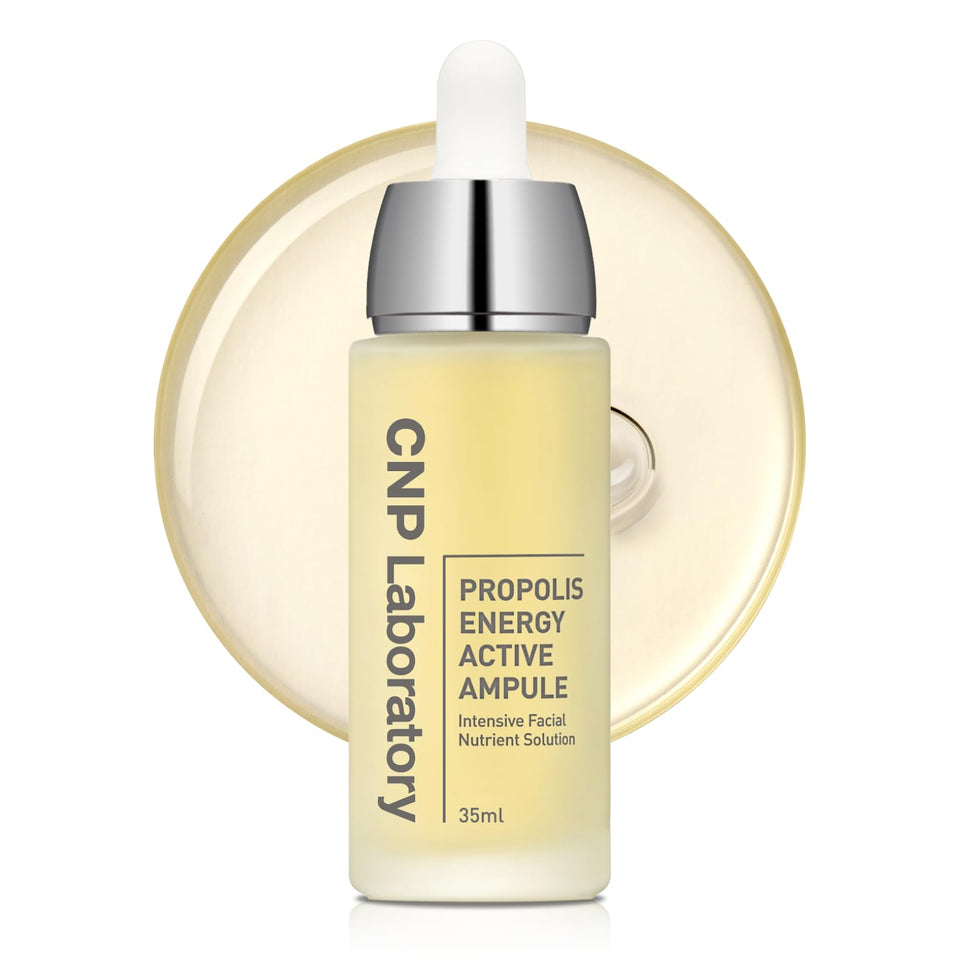 CNP front packaging of Honey Glow Serum showing bottle and branding for hydration
