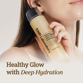 CNP label and ingredients detail, clarifies propolis and ceramide benefits