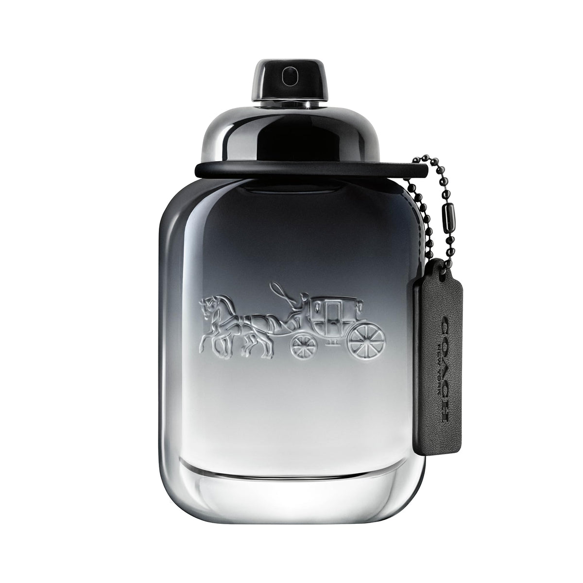 Coach front bottle view showing elegant design and portability benefit