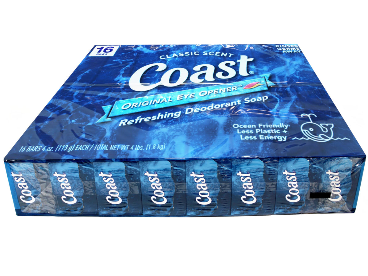 Coast single 4oz bar close-up showing texture and clear branding benefit