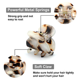Cobahom clips holding a half-up hairstyle showing neat look and easy styling