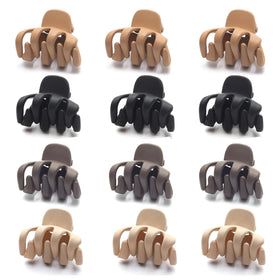Cobahom front packaging showing 12 mini clips and color variety for convenient styling