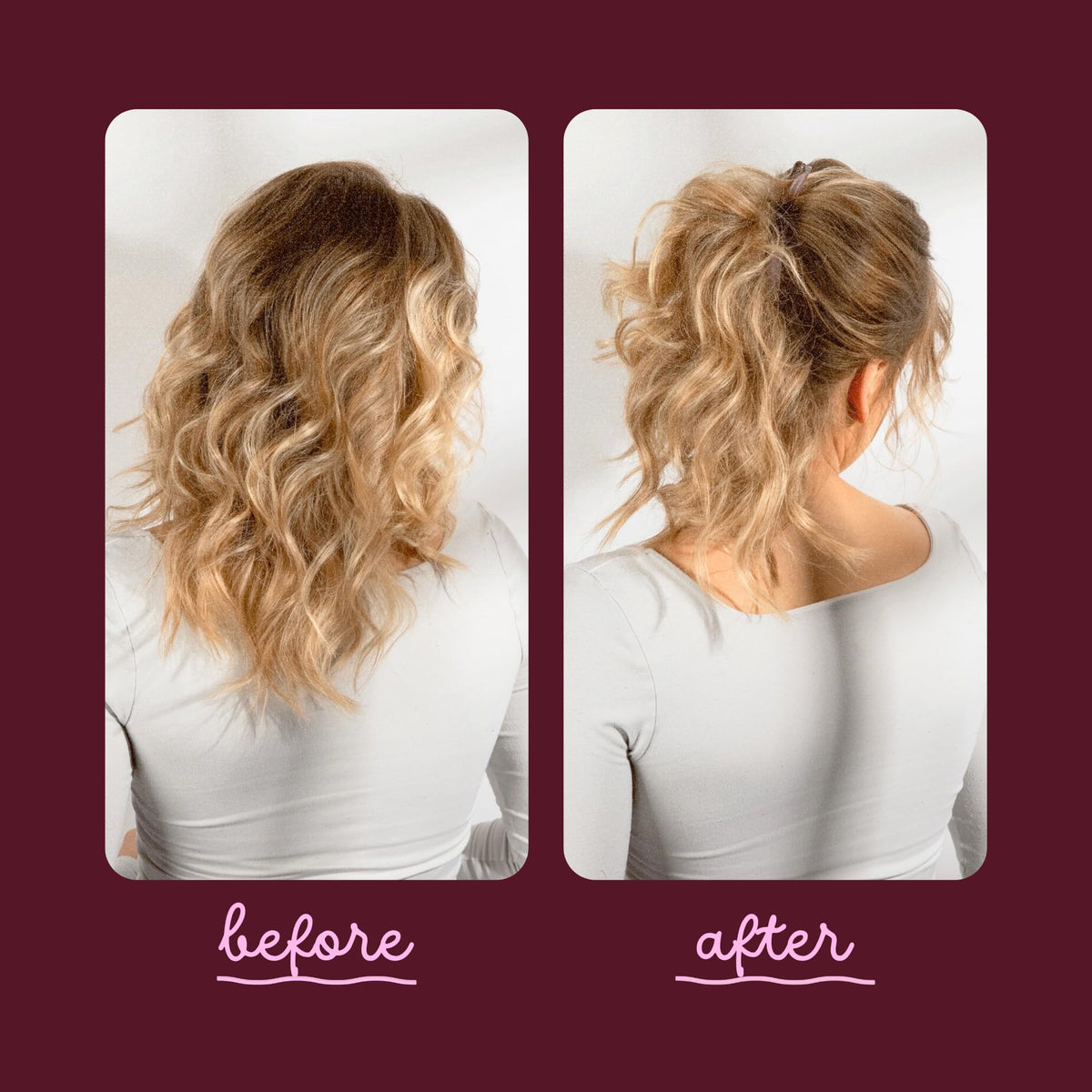 Cobana clip worn in hair side profile offering lifted volume and all-day comfort
