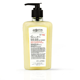 C. O. Bigelow front bottle view showing lemon hand wash and moisturizing benefit