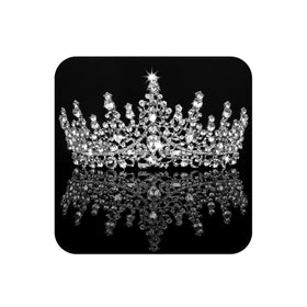 COCIDE front view crystal tiara showing elegant sparkle and fitted shape