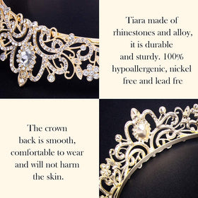 COCIDE tiara in bridal portrait adding refined sparkle to styling