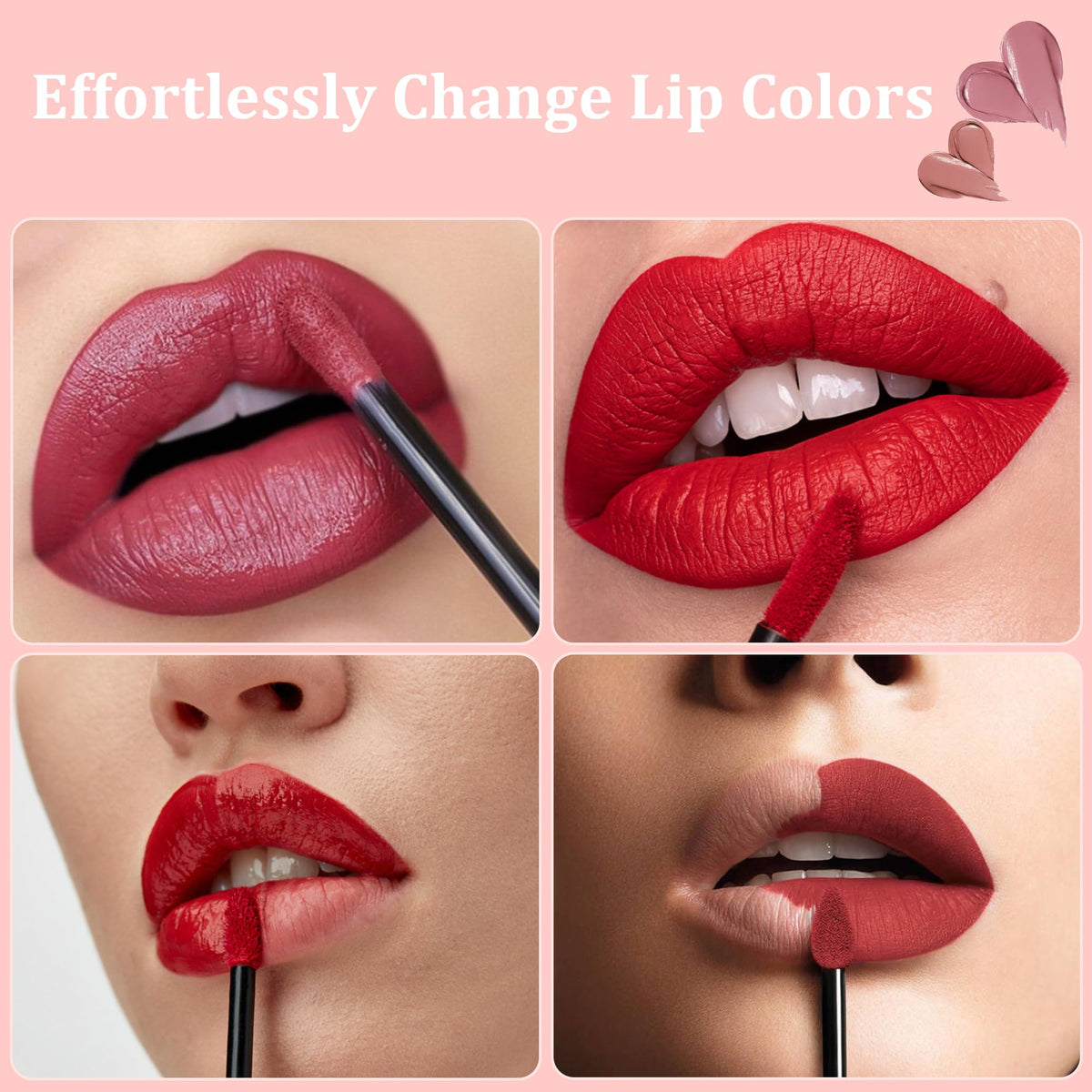 COCIDE using wand to apply lipstick demonstrating clean, precise color placement