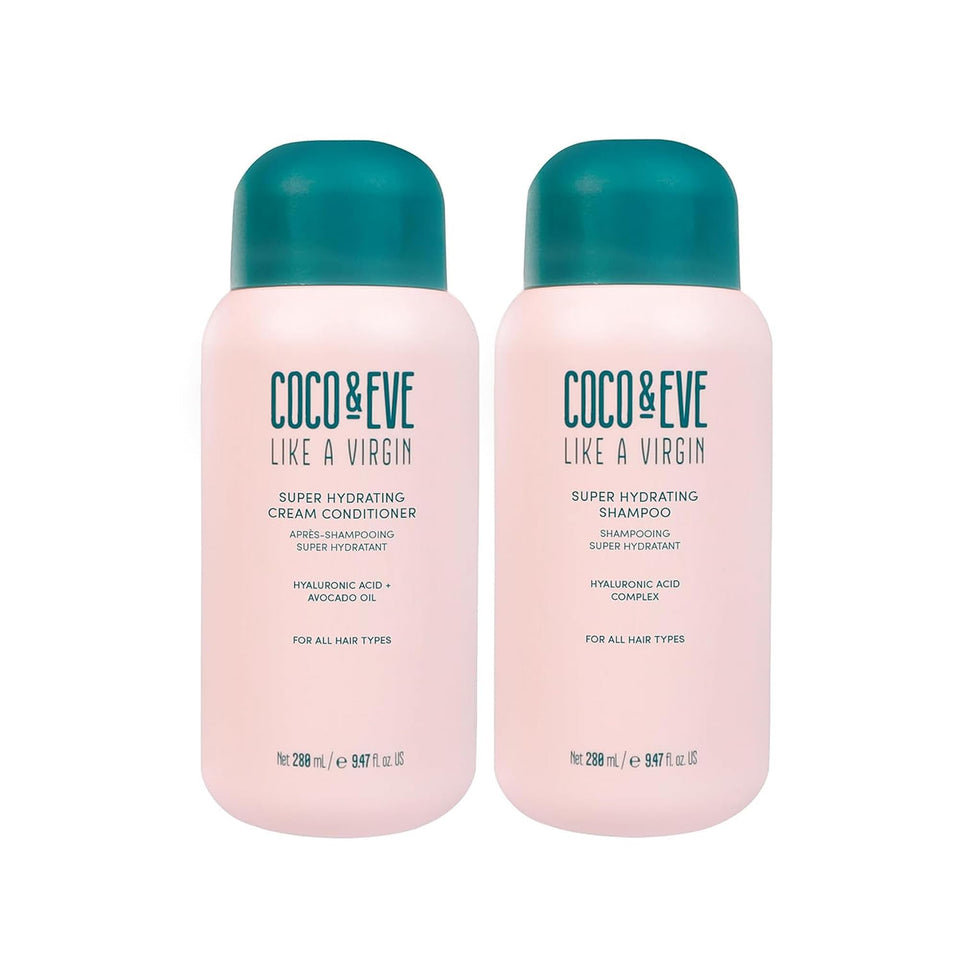 Coco & Eve bundle front packaging showing duo and benefits