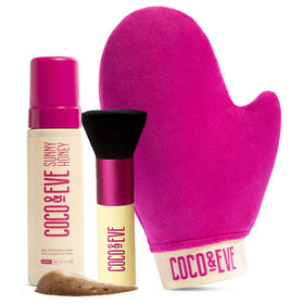 Coco & Eve front bottle packaging showing brand and medium shade benefit