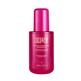 Coco & Eve front bottle shot showing sleek packaging and glow-enhancing oil