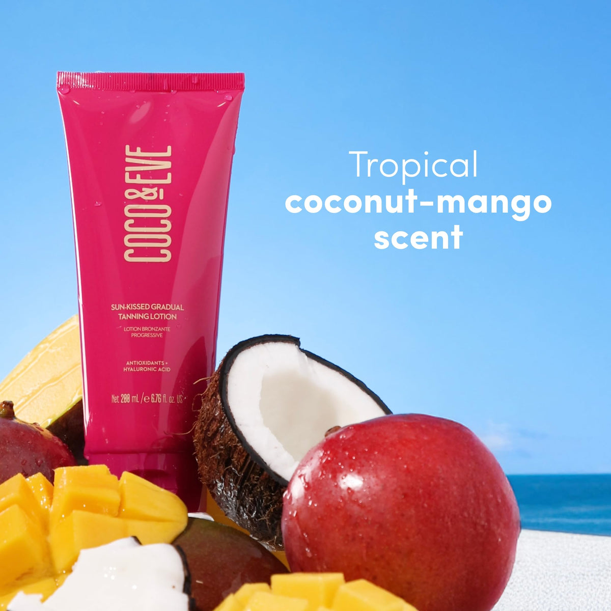Coco & Eve before-and-after skin showing natural gradual tan result