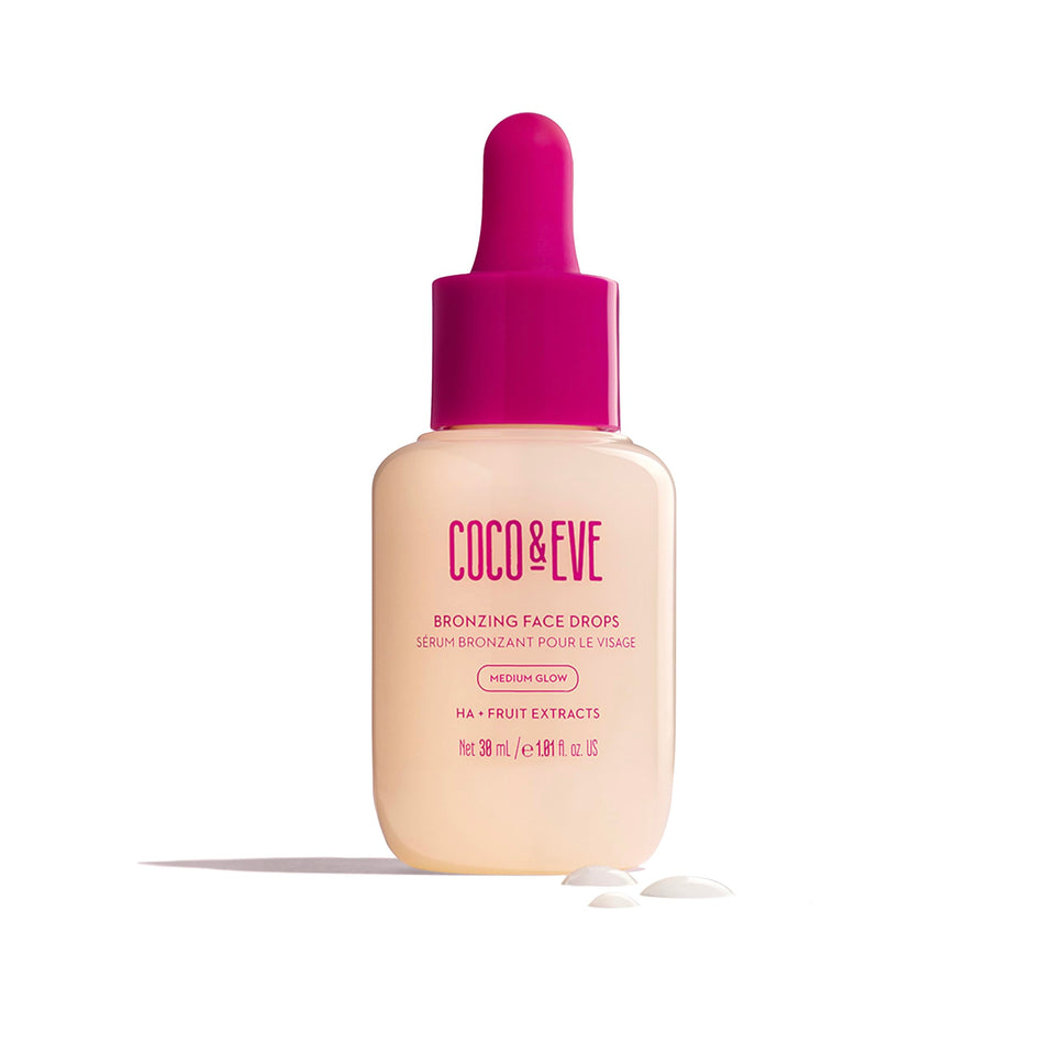 Coco & Eve front packaging showing bottle and label, easy identification and travel-ready
