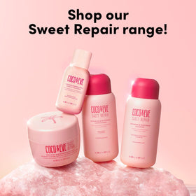 Coco & Eve rinsed hair showing smoother, shinier finish benefit