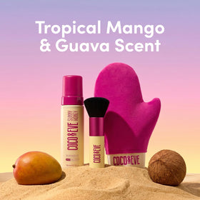 Coco & Eve natural ingredients still life highlighting nourishing benefits