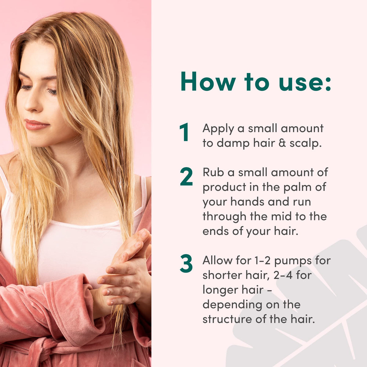 Coco & Eve visible before and after detangling for smoother strands