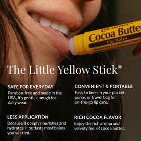 COCOCARE used outdoors on lips after sun exposure for soothing relief