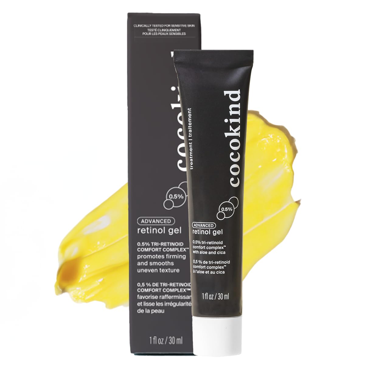Cocokind bottle front packaging showing label and benefits