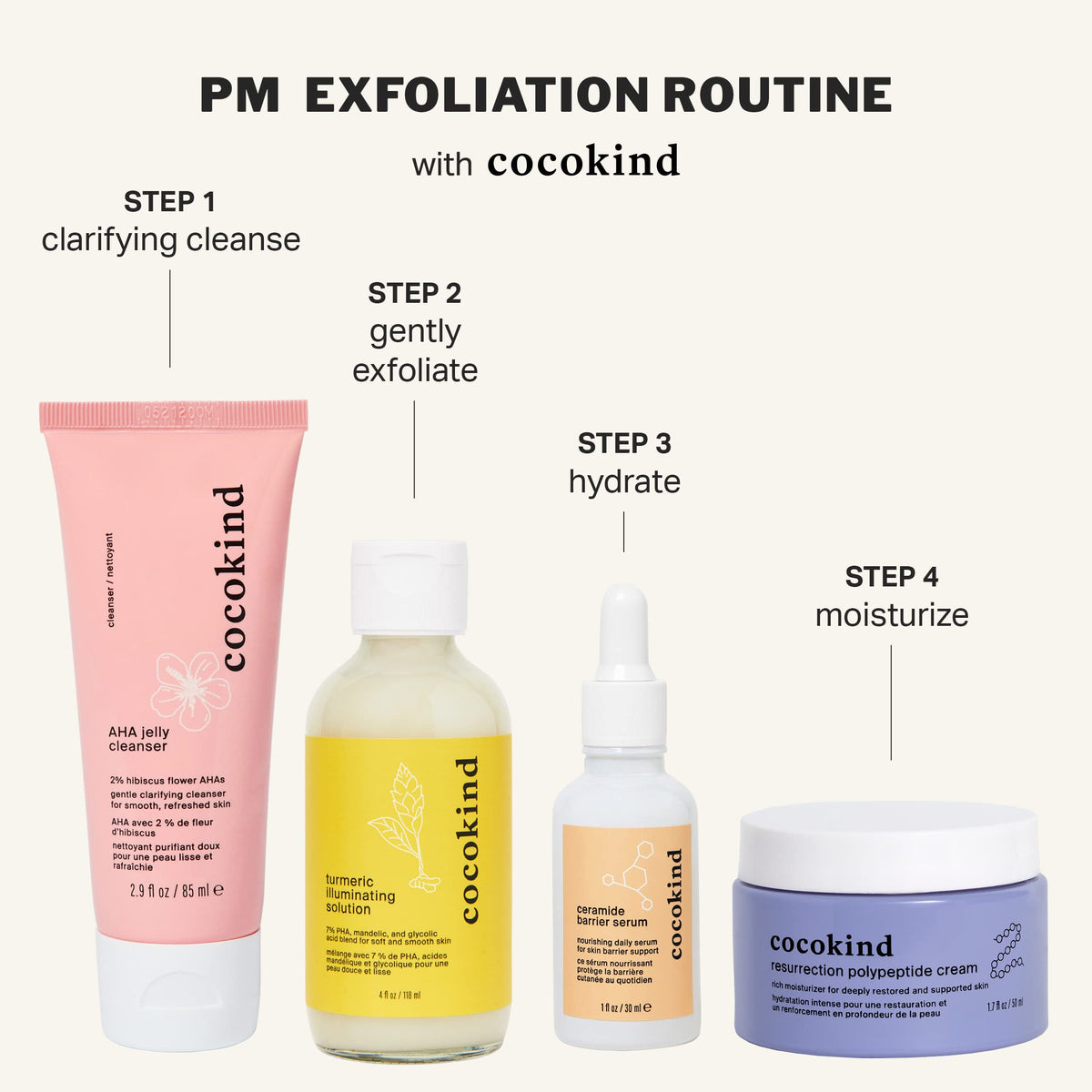 Cocokind AHA Jelly Cleanser size comparison next to everyday item showing travel-friendly scale benefit