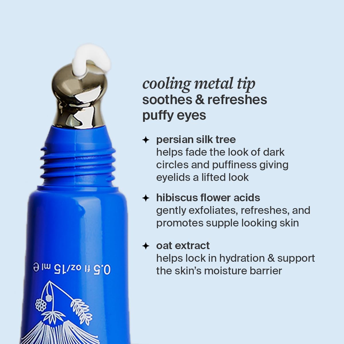 Cocokind product being applied under eye to reduce puffiness