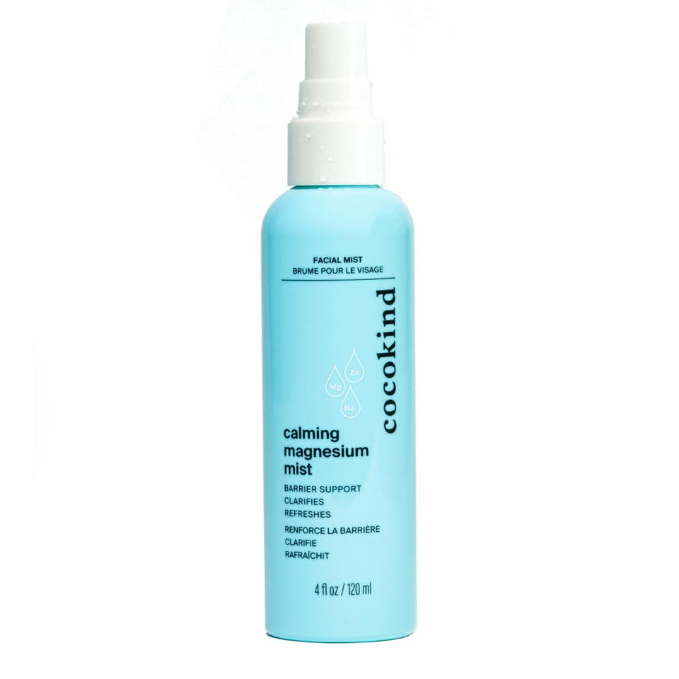Cocokind bottle front packaging showing label and size, calming hydration benefit