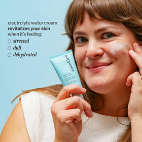 Cocokind in bathroom routine staged with towel, showing daily morning use benefit